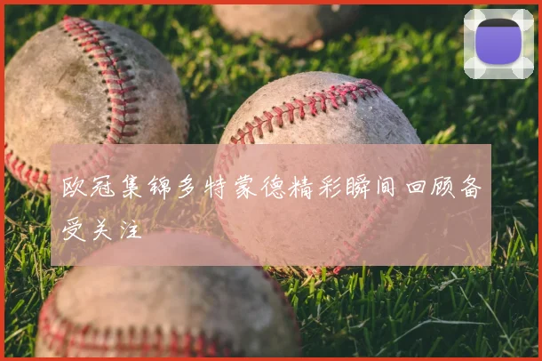 欧冠集锦多特蒙德精彩瞬间回顾备受关注