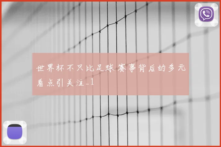 世界杯不只比足球 赛事背后的多元看点引关注_1